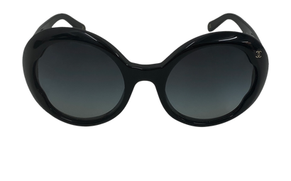 Chanel Gafas Sol Vintage, 90&euro;, Accesorios, Negro, Tafetán - Acetato, Vista frontal